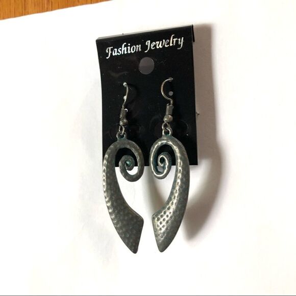 Fashion Jewelry Artsy Earrings Metal Dangle (A)93 - Picture 5 of 6